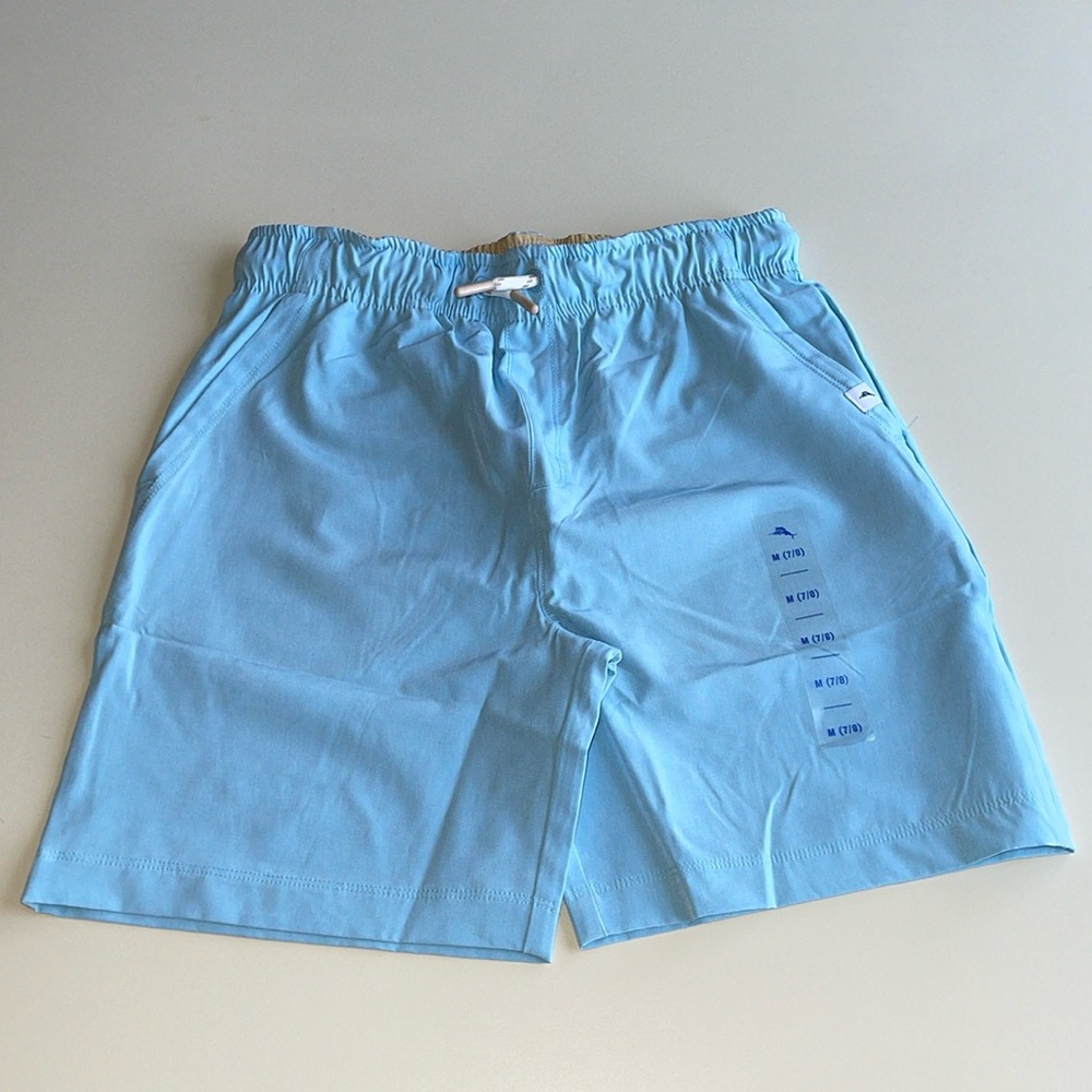 Tommy Bahama Kids Active Pull On Shorts in Light Blue